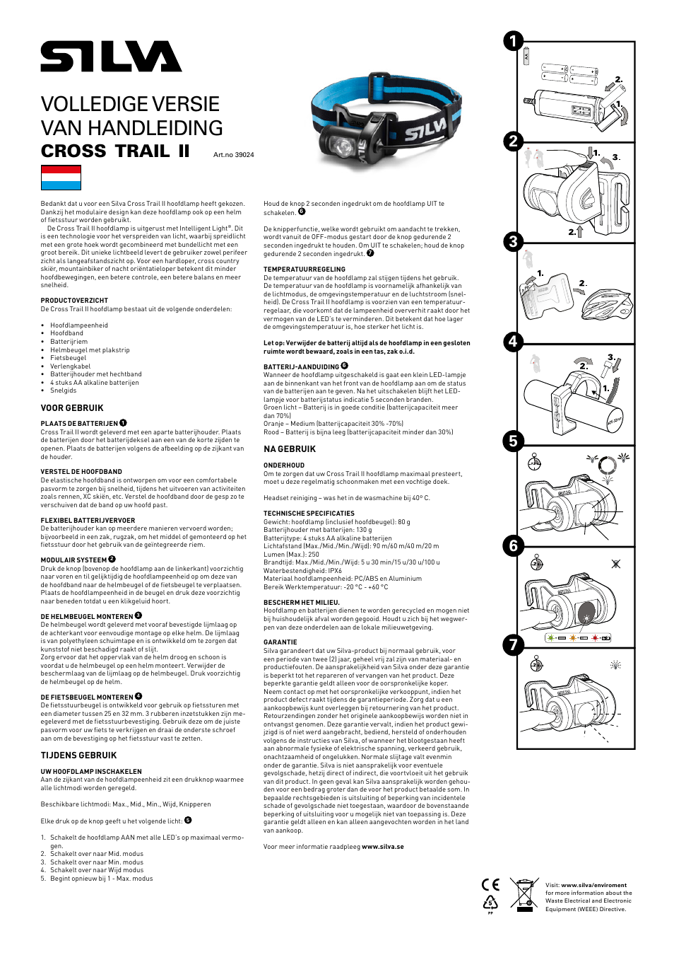 Volledige versie van handleiding, Cross, Trail | SILVA Cross Trail II User Manual | Page 8 / 13