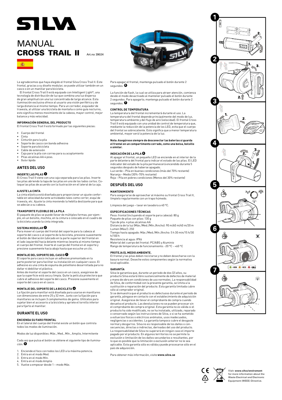 Manual, Cross, Trail | SILVA Cross Trail II User Manual | Page 9 / 13