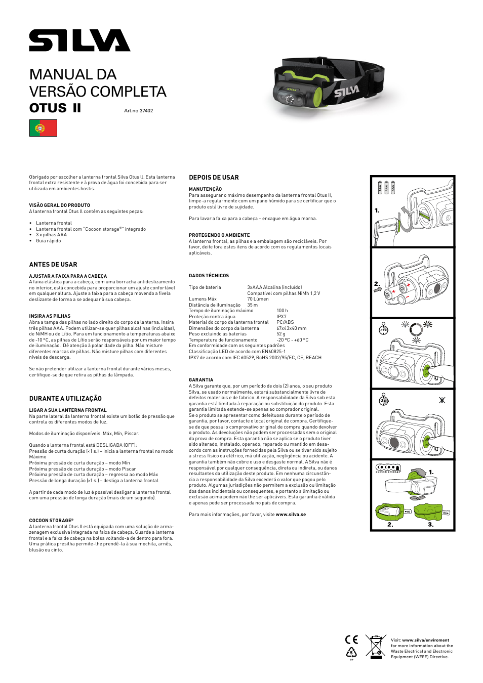 Manual da versão completa, Otus | SILVA Otus II User Manual | Page 10 / 13
