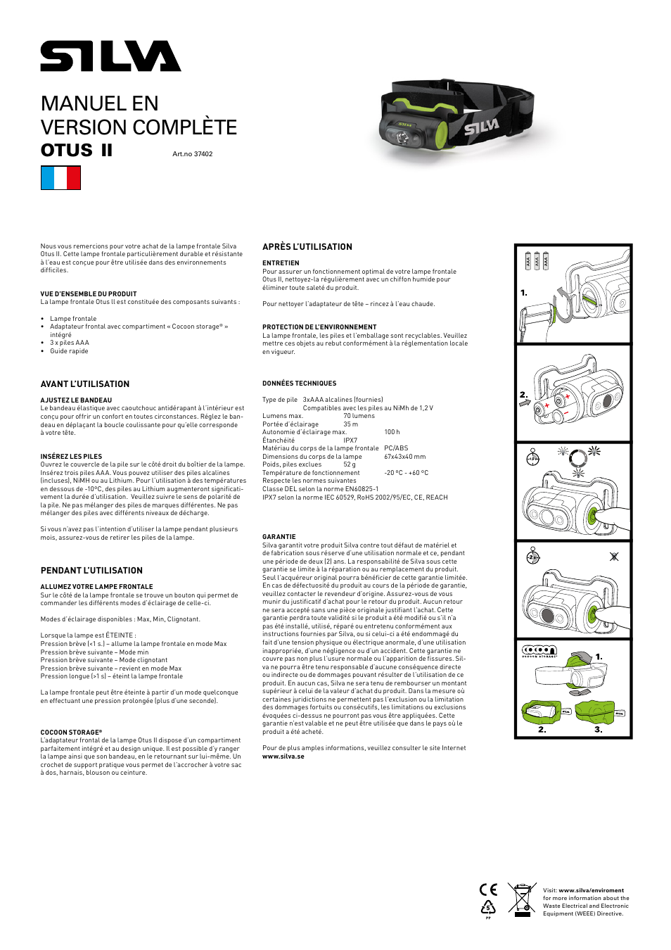 Manuel en version complète, Otus | SILVA Otus II User Manual | Page 6 / 13