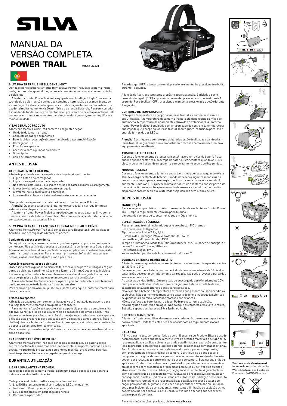 Manual da versão completa, Power, Trail | SILVA Power Trail User Manual | Page 10 / 13
