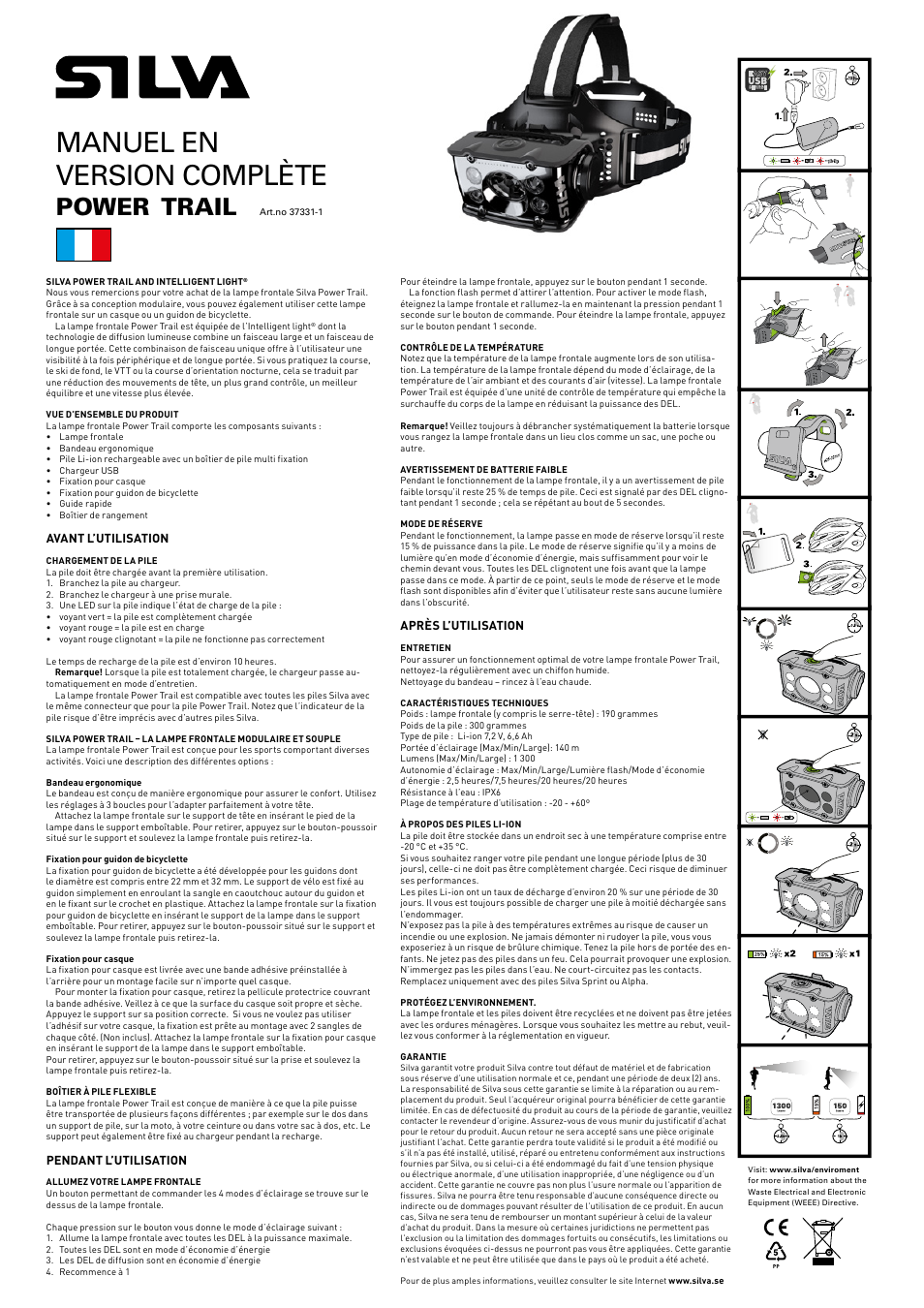 Manuel en version complète, Power, Trail | SILVA Power Trail User Manual | Page 6 / 13