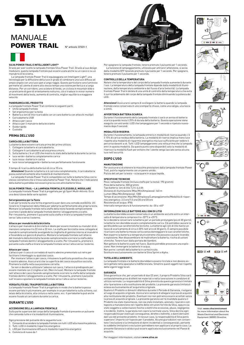 Manuale, Power, Trail | SILVA Power Trail User Manual | Page 7 / 13