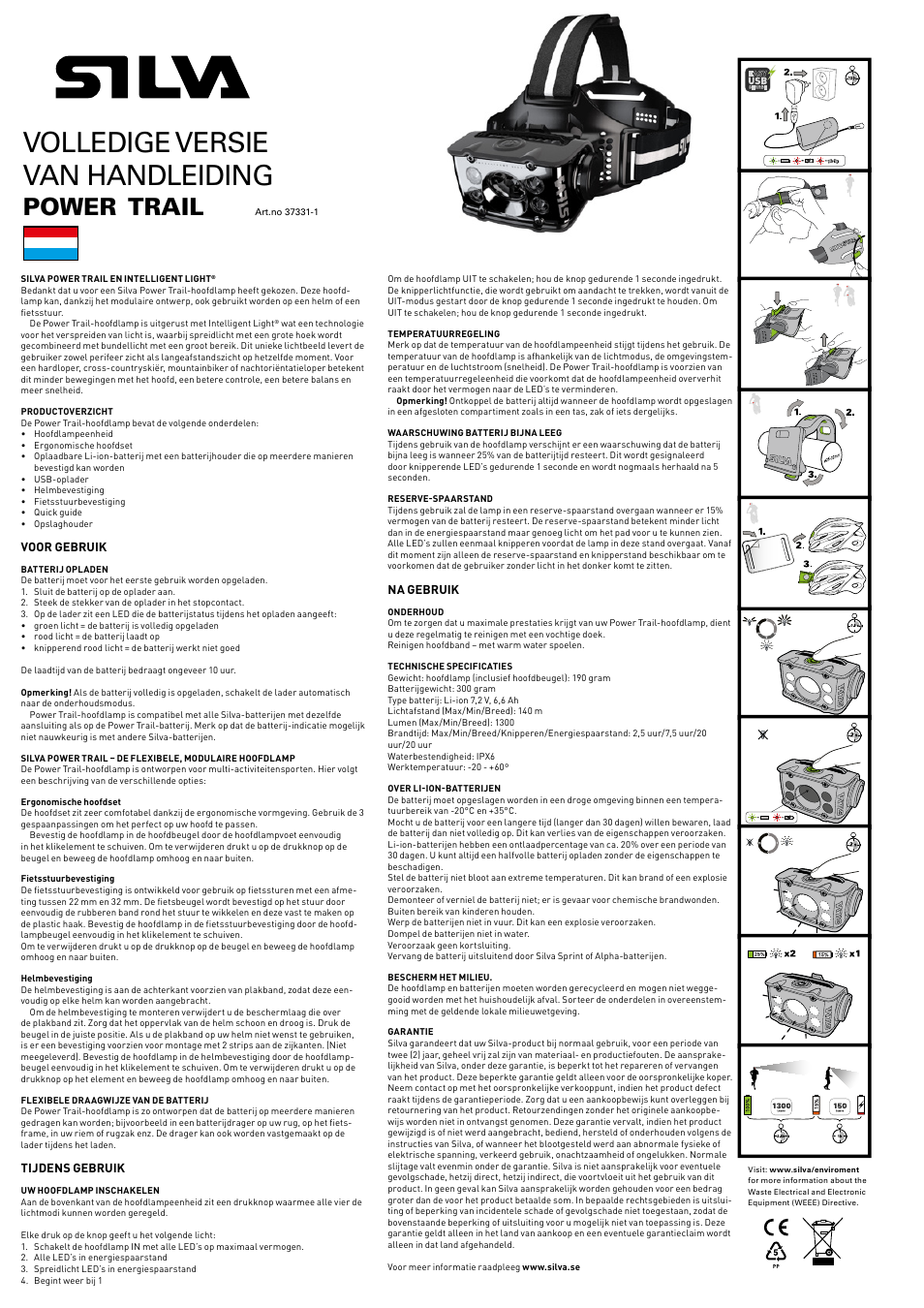 Volledige versie van handleiding, Power, Trail | SILVA Power Trail User Manual | Page 8 / 13