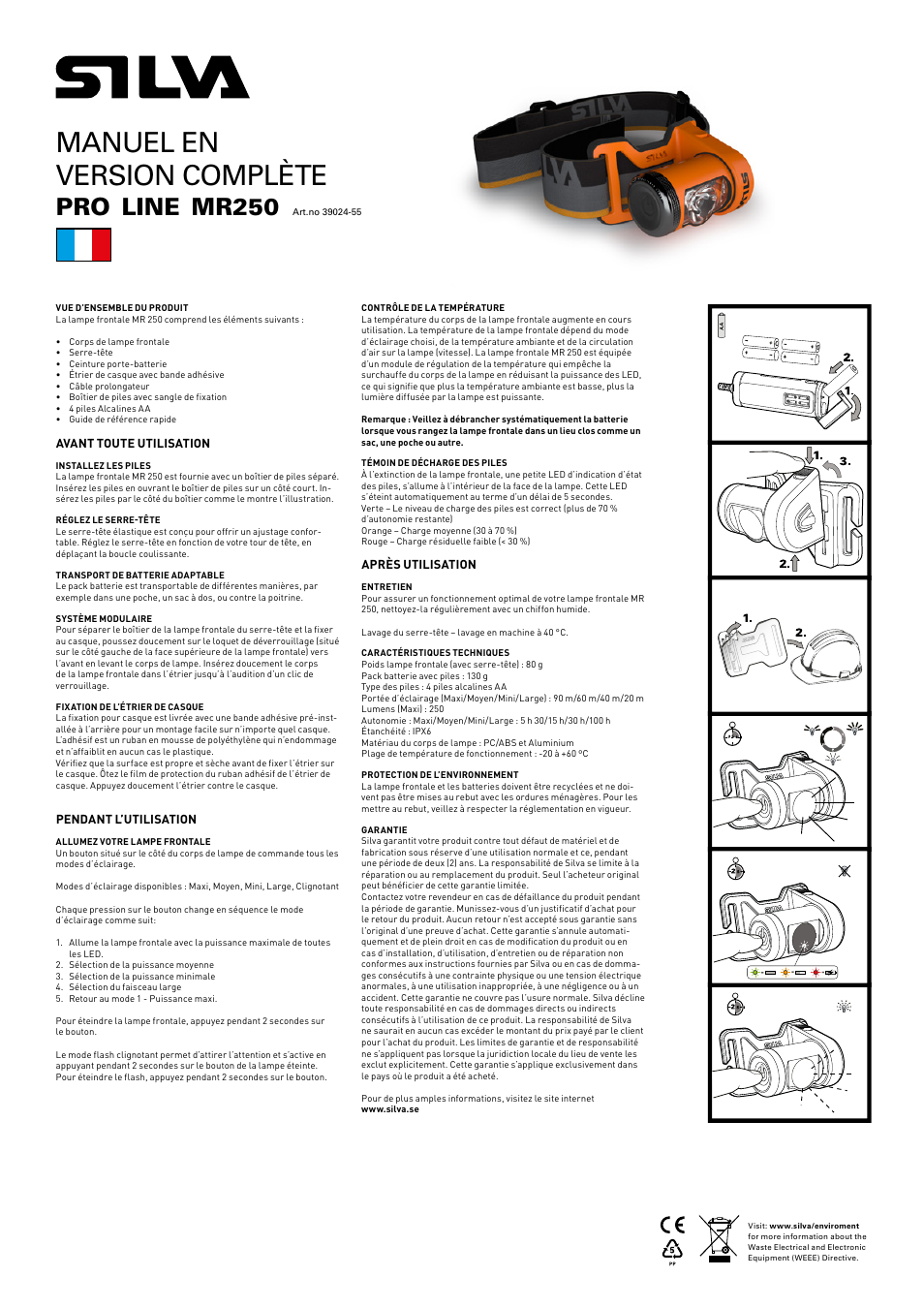 Manuel en version complète, Line, Mr250 | SILVA MR250 User Manual | Page 6 / 13