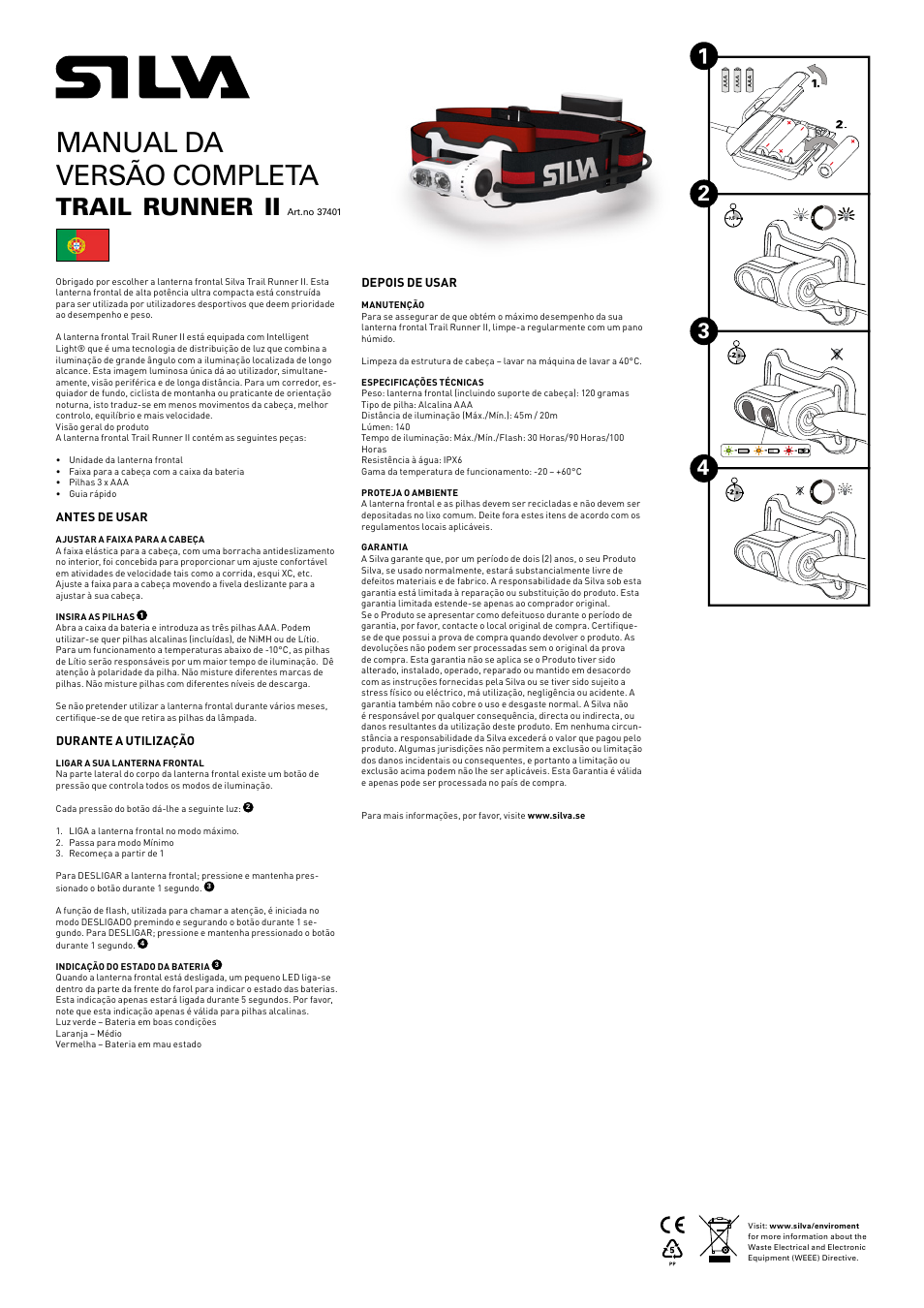 Manual da versão completa, Trail, Runner | SILVA Trail Runner II User Manual | Page 10 / 13