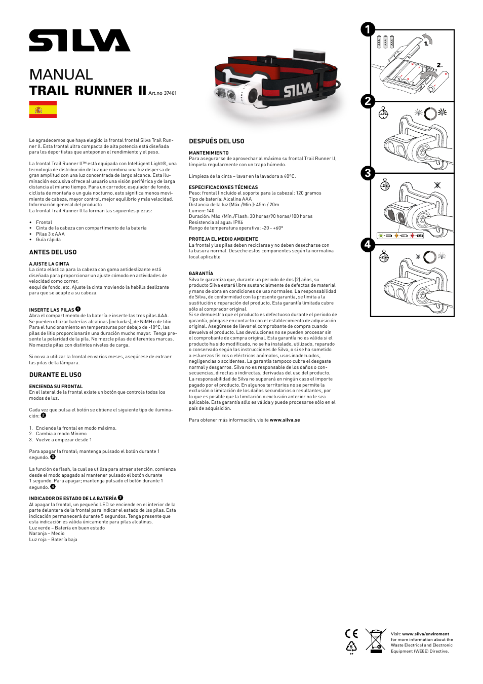 Manual, Trail, Runner | SILVA Trail Runner II User Manual | Page 9 / 13