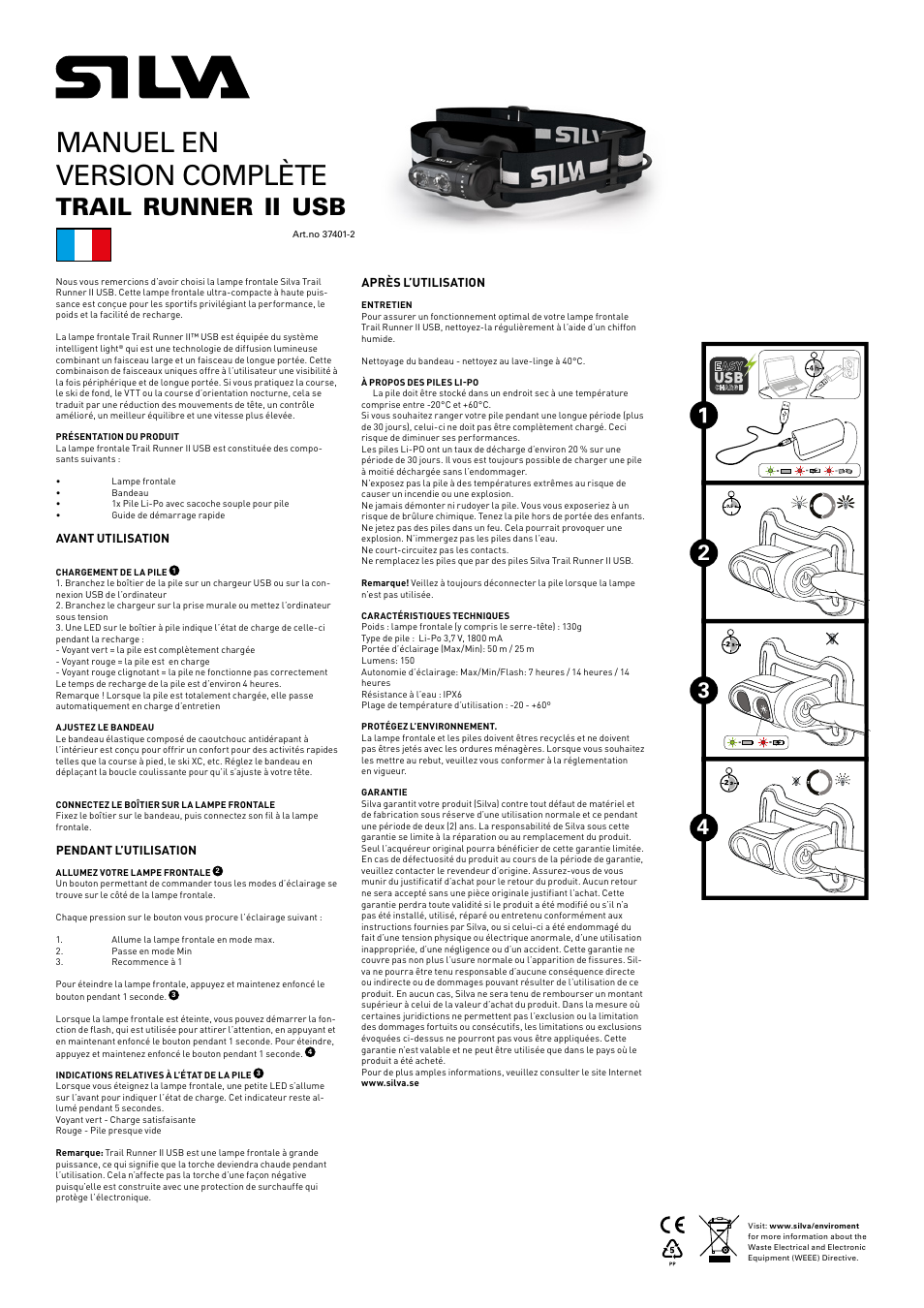 Manuel en version complète, Trail, Runner | SILVA Trail Runner II USB User Manual | Page 6 / 13