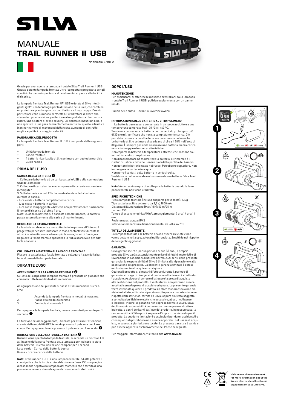 Manuale, Trail, Runner | SILVA Trail Runner II USB User Manual | Page 7 / 13