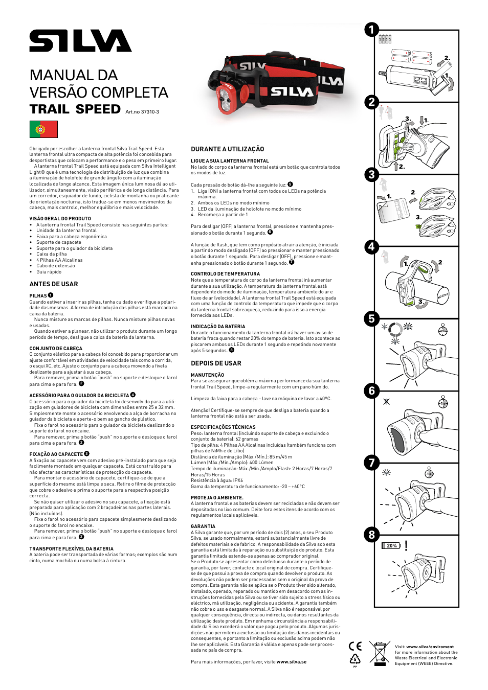 Manual da versão completa, Trail, Speed | SILVA Trail Speed User Manual | Page 10 / 13