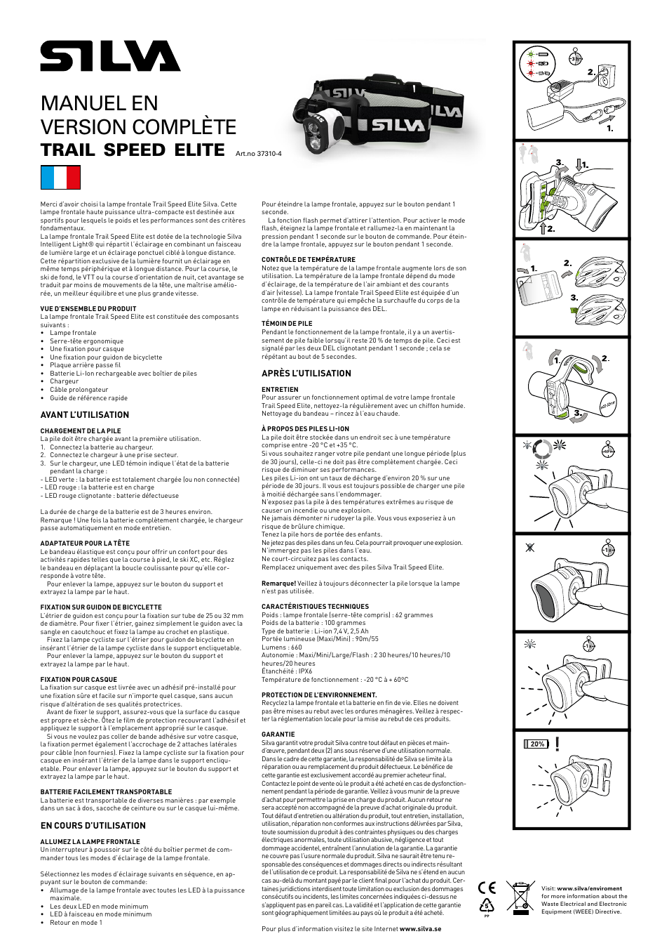 Manuel en version complète, Trail, Speed | Elite | SILVA Trail Speed Elite User Manual | Page 6 / 13