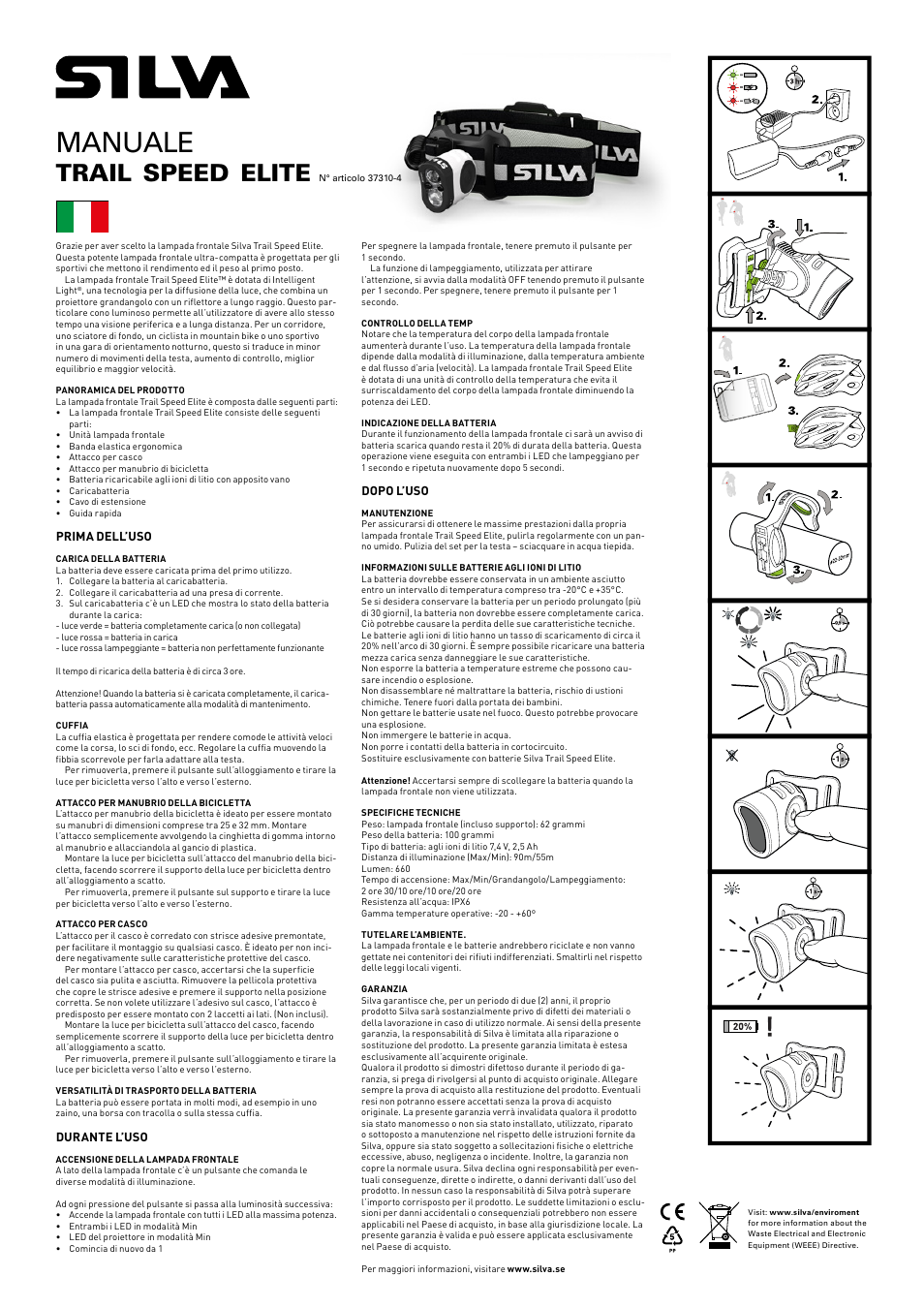 Manuale, Trail, Speed | Elite | SILVA Trail Speed Elite User Manual | Page 7 / 13