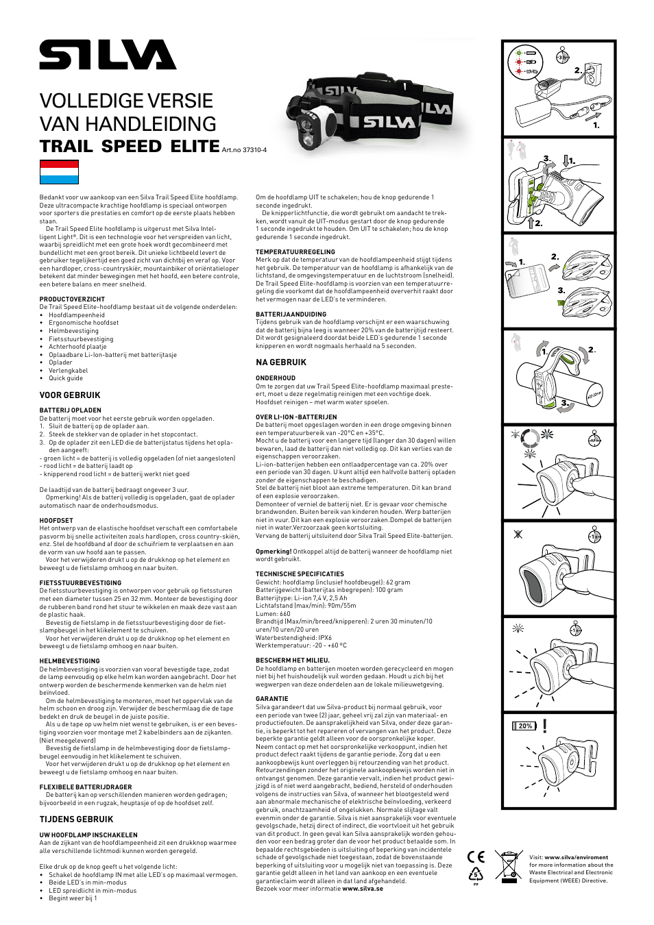 Volledige versie van handleiding, Trail, Speed | Elite | SILVA Trail Speed Elite User Manual | Page 8 / 13