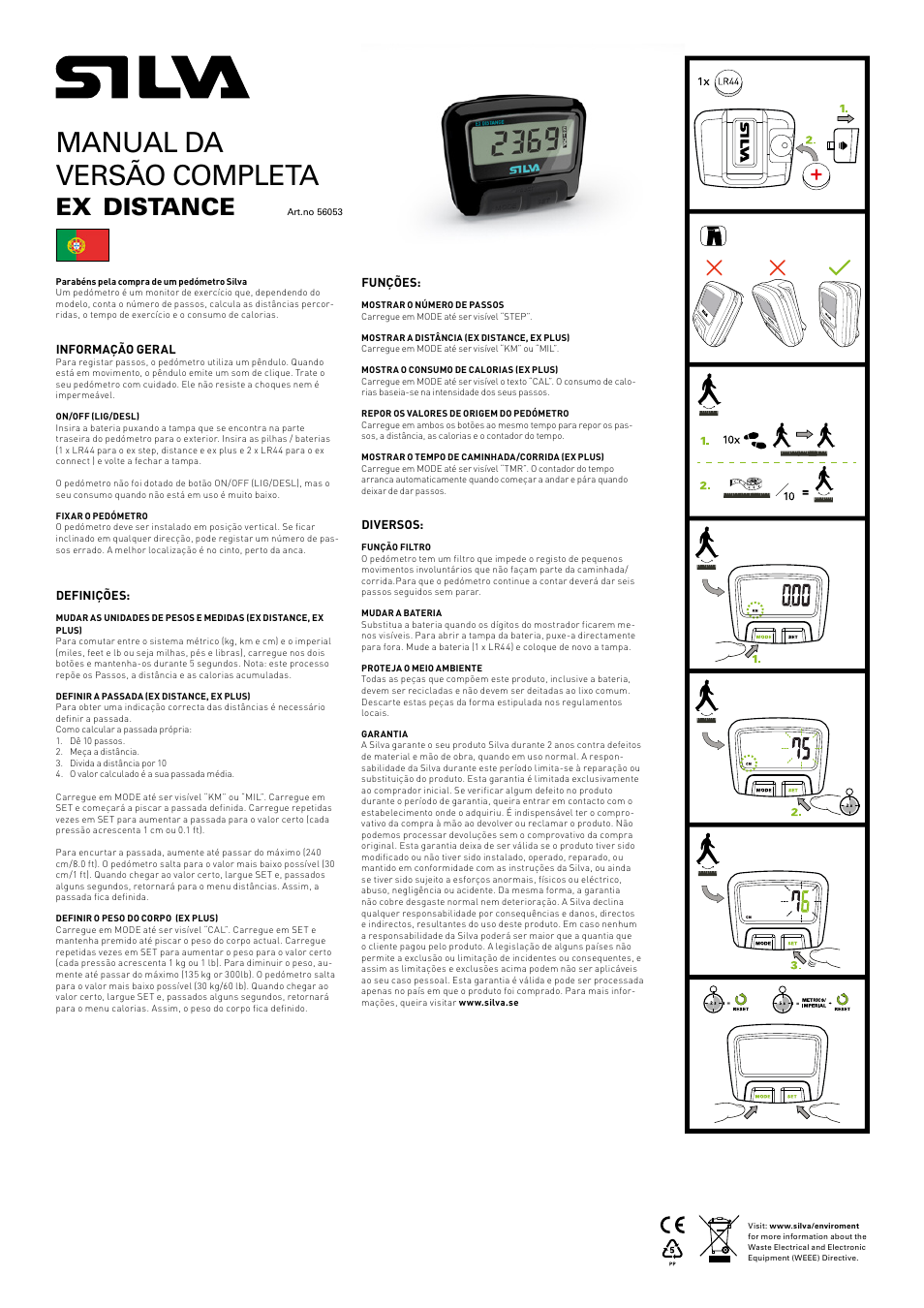 Manual da versão completa, Distance | SILVA ex Distance User Manual | Page 10 / 16