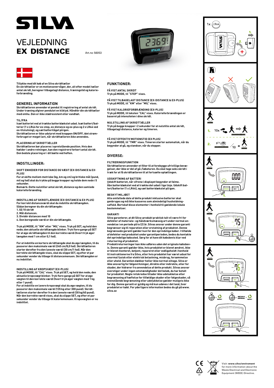 Vejledning, Distance | SILVA ex Distance User Manual | Page 16 / 16