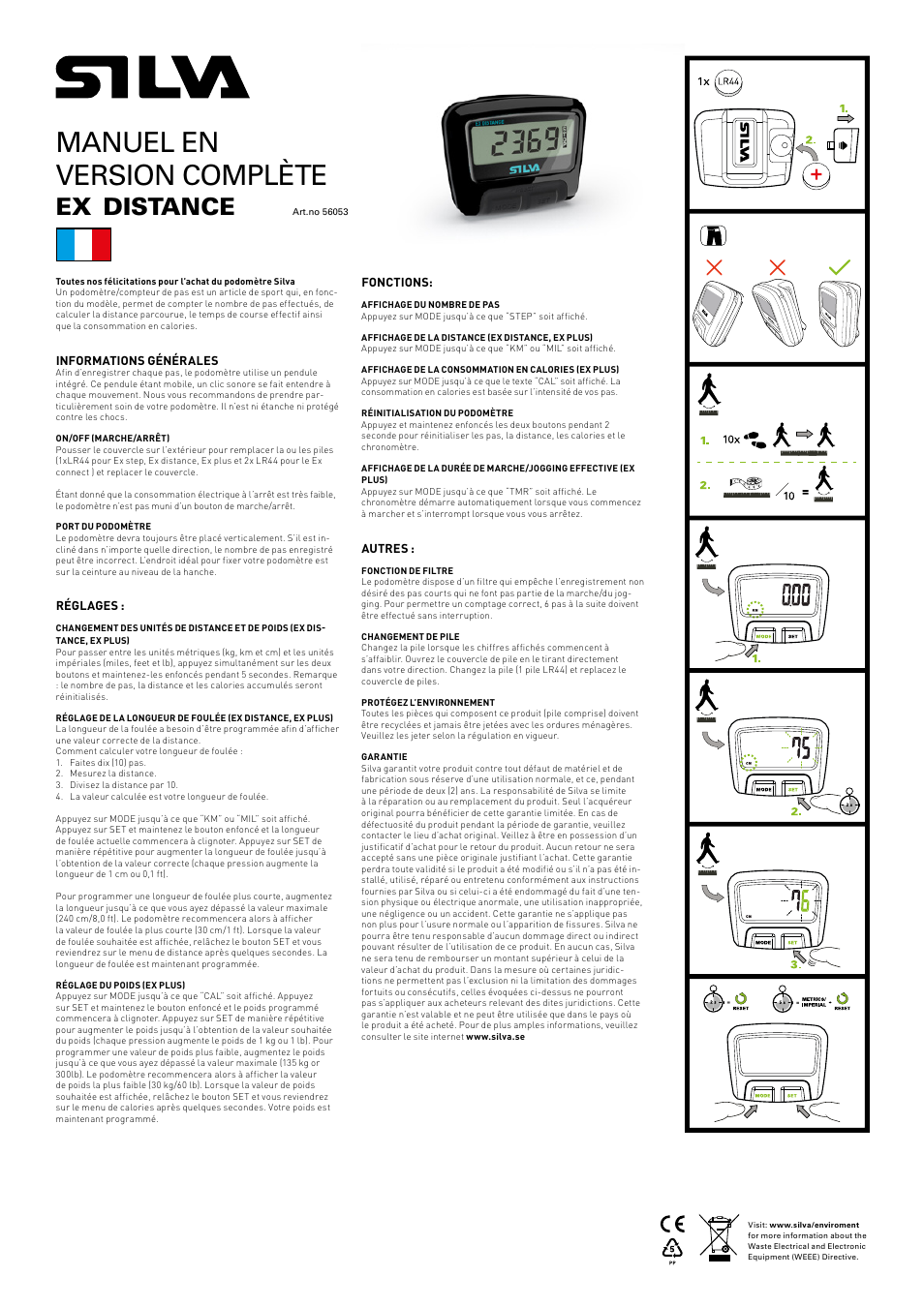 Manuel en version complète, Distance | SILVA ex Distance User Manual | Page 6 / 16