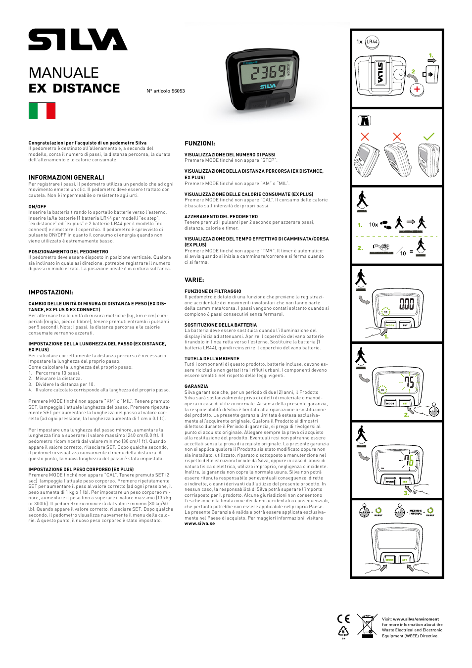 Manuale, Distance | SILVA ex Distance User Manual | Page 7 / 16
