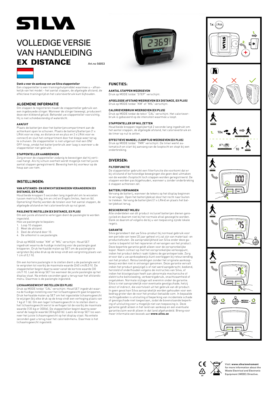 Volledige versie van handleiding, Distance | SILVA ex Distance User Manual | Page 8 / 16