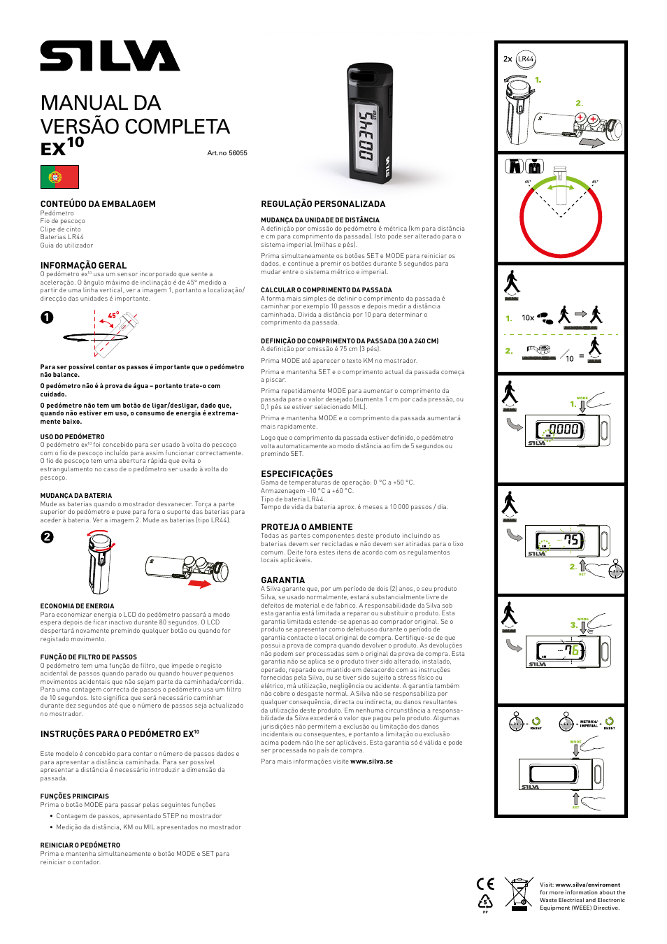 Manual da versão completa | SILVA Ex 10 User Manual | Page 10 / 16