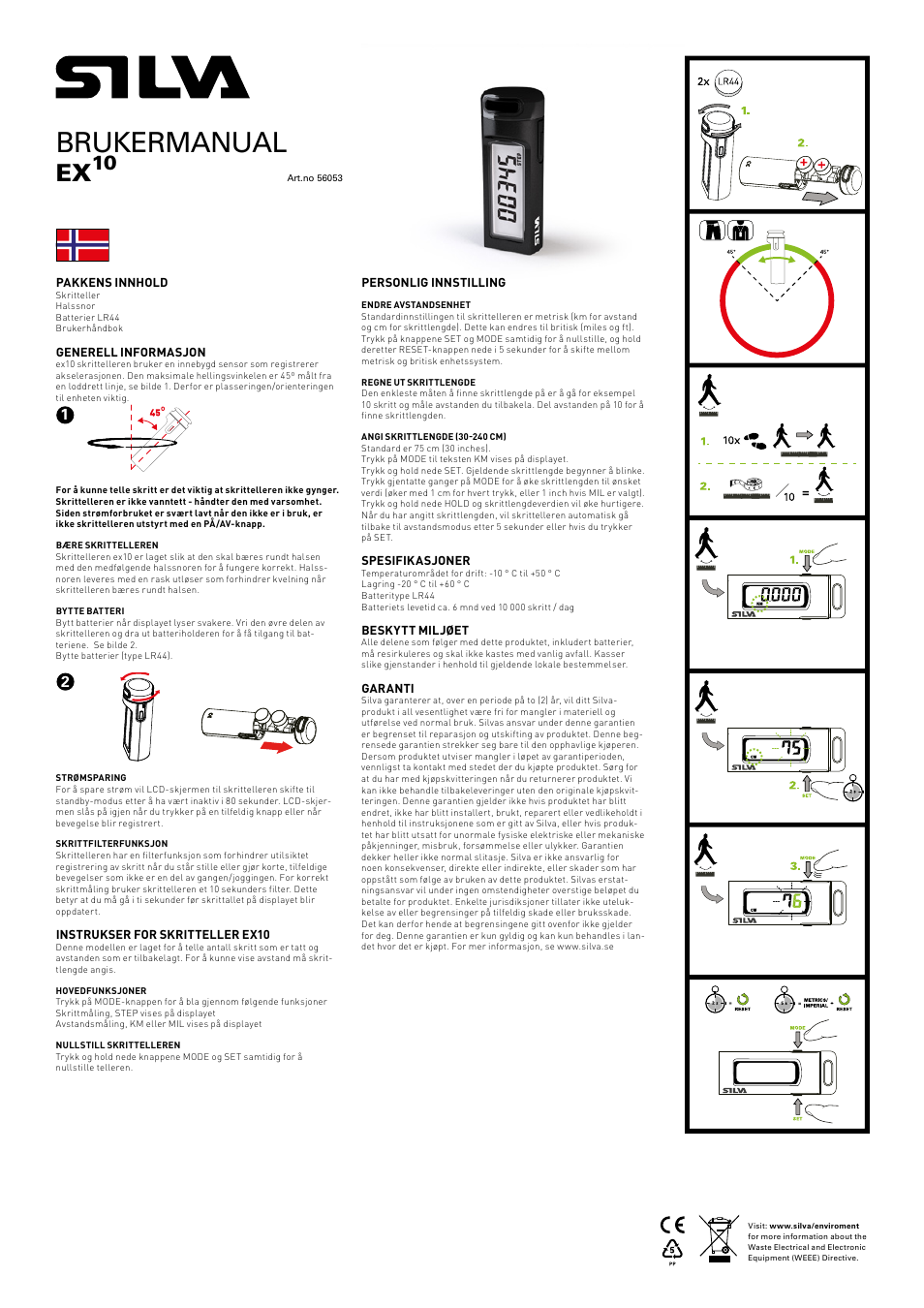 Brukermanual | SILVA Ex 10 User Manual | Page 15 / 16
