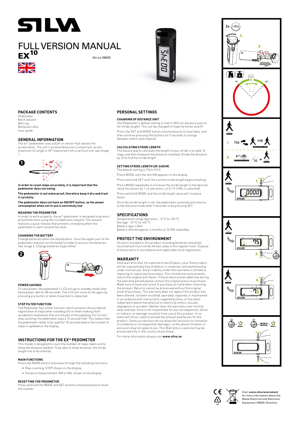 Full version manual | SILVA Ex 10 User Manual | Page 2 / 16