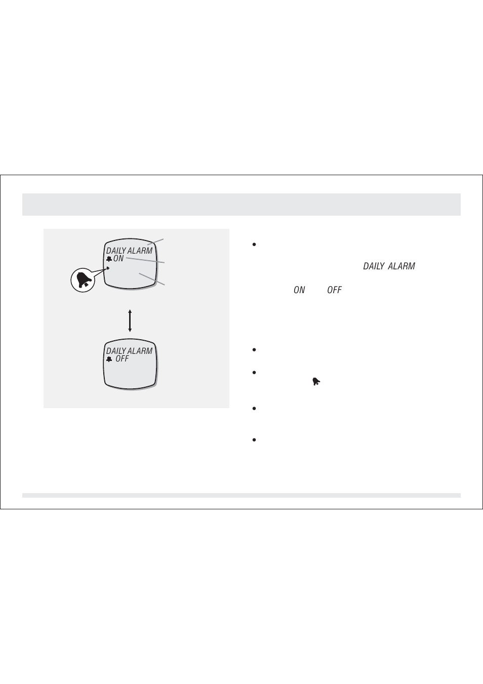 0 daily alarm mode - daily alarm display, 0 daily alarm mode | SILVA ADC Summit User Manual | Page 11 / 623