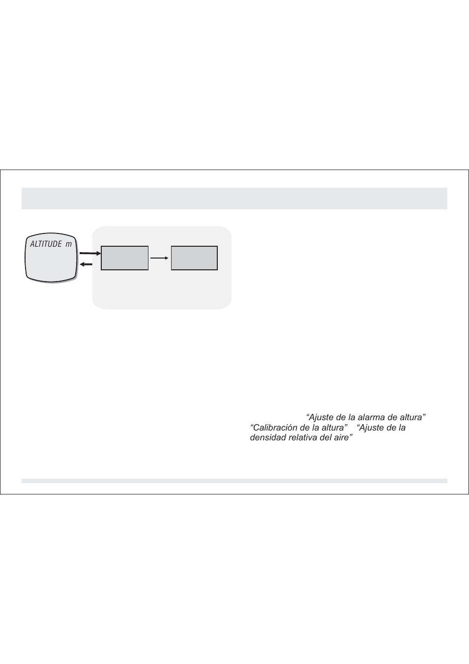 0 modo altimeter: ajuste del modo altimeter, Modo altimeter: ajuste del modo altimeter 14.6.0 | SILVA ADC Summit User Manual | Page 399 / 623