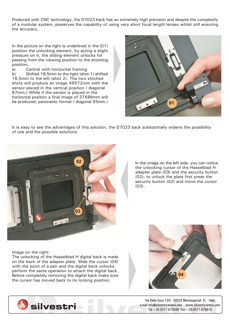 Silvestri Sliding adapter D7023 User Manual | 1 page