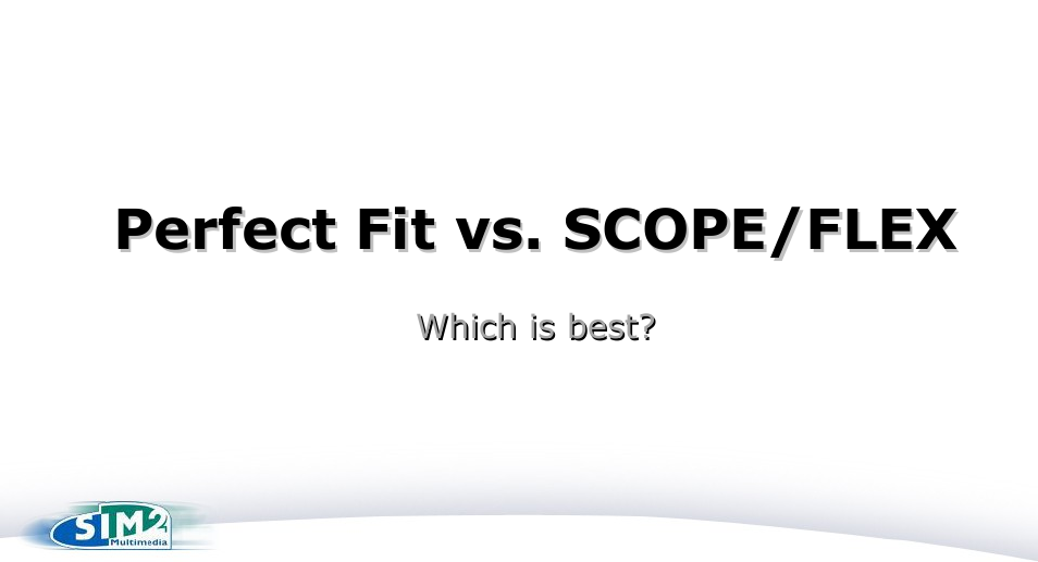 Slide 15, Perfect fit vs. scope/flex | Sim2 Perfect Fit User Manual | Page 15 / 19