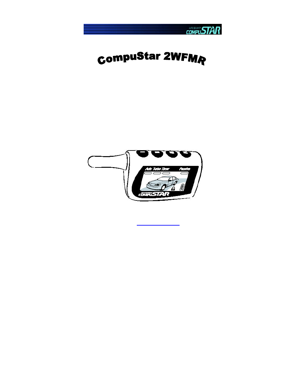 CompuSTAR 2WFMR User Manual | 16 pages