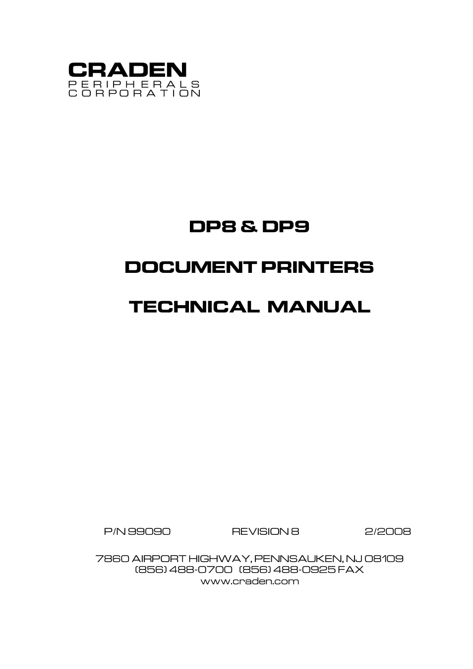 Craden Peripherals Craden DP9 User Manual | 7 pages