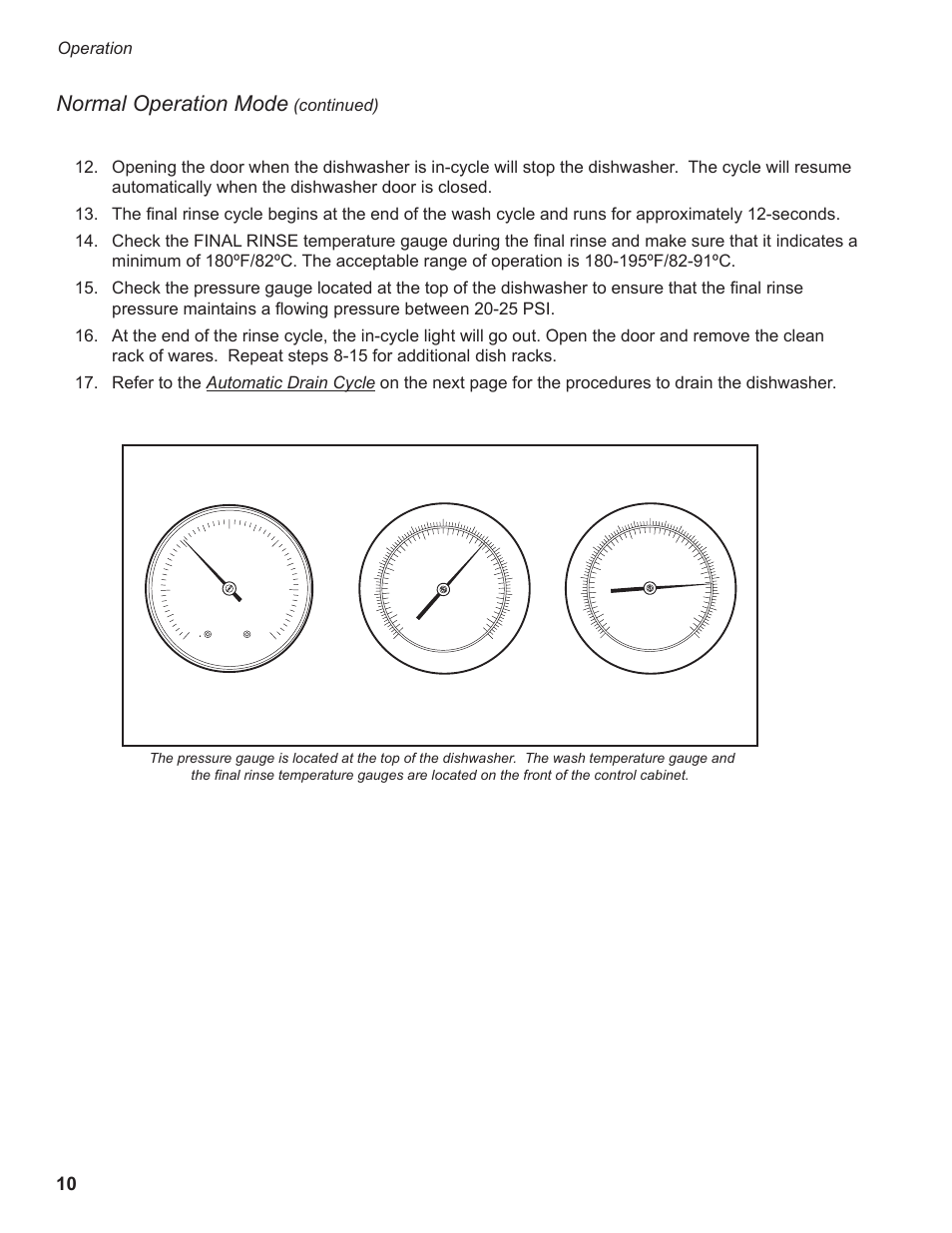 Normal operation mode, Operation, Continued) | Champion Manufacturing DH2000 User Manual | Page 18 / 44