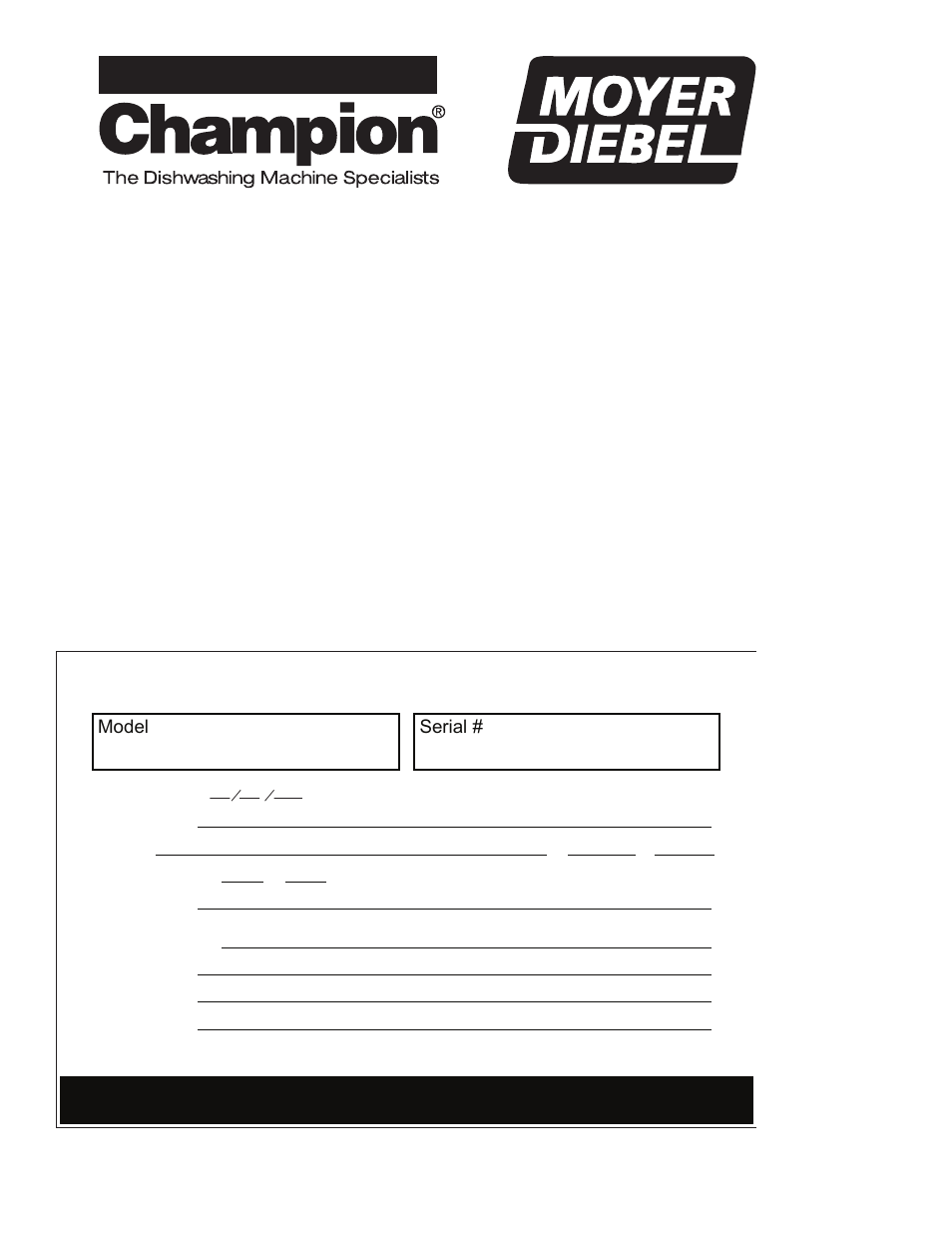 Product registration by fax, Important important | Champion Manufacturing DH2000 User Manual | Page 4 / 44
