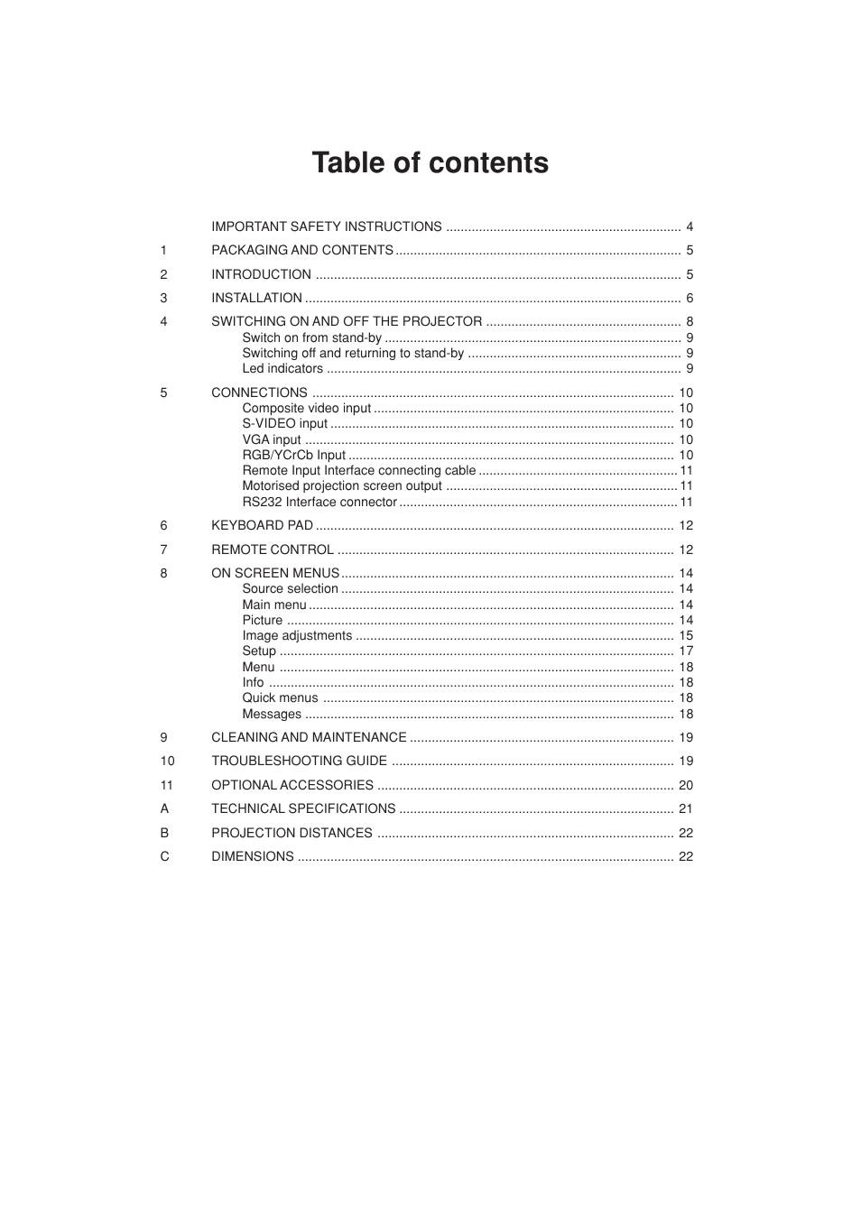 Sim2 HT200 DMF User Manual | Page 3 / 22