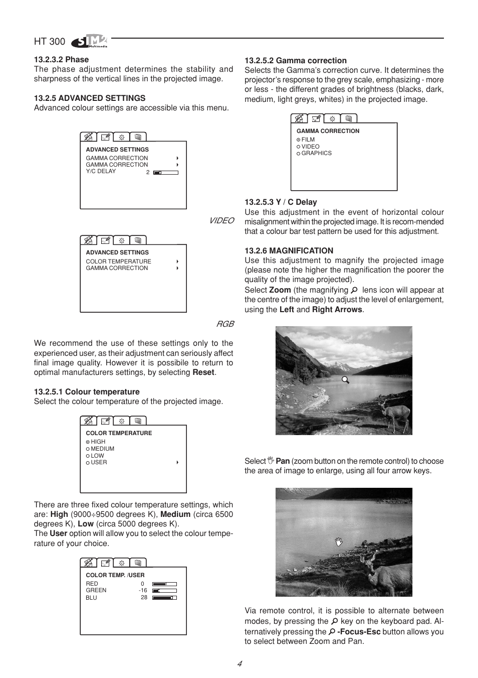 Ht 300, Video | Sim2 HT300 User Manual | Page 4 / 10