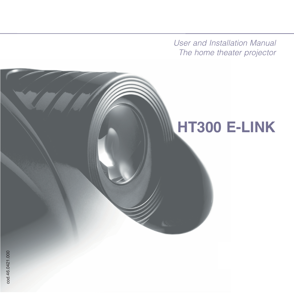 Sim2 HT300 E-Link User Manual | 40 pages