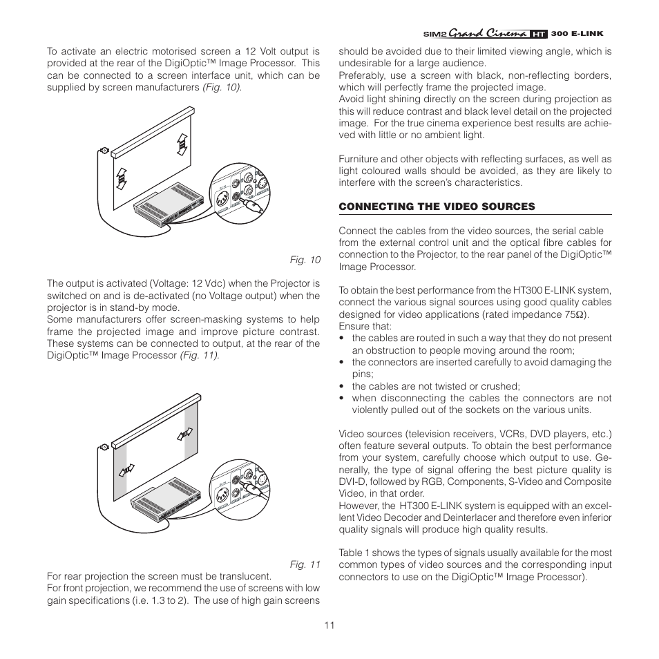 Sim2 HT300 E-Link User Manual | Page 11 / 40