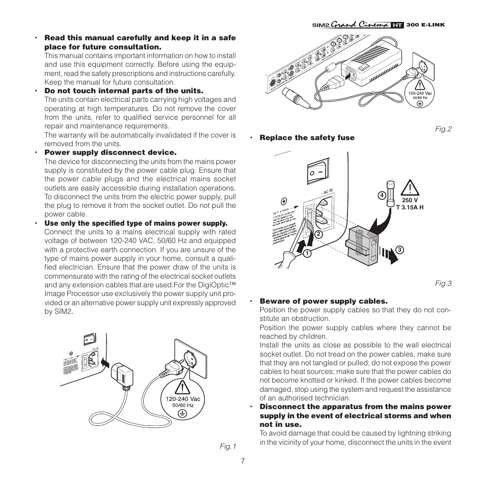 Sim2 HT300 E-Link User Manual | Page 7 / 40