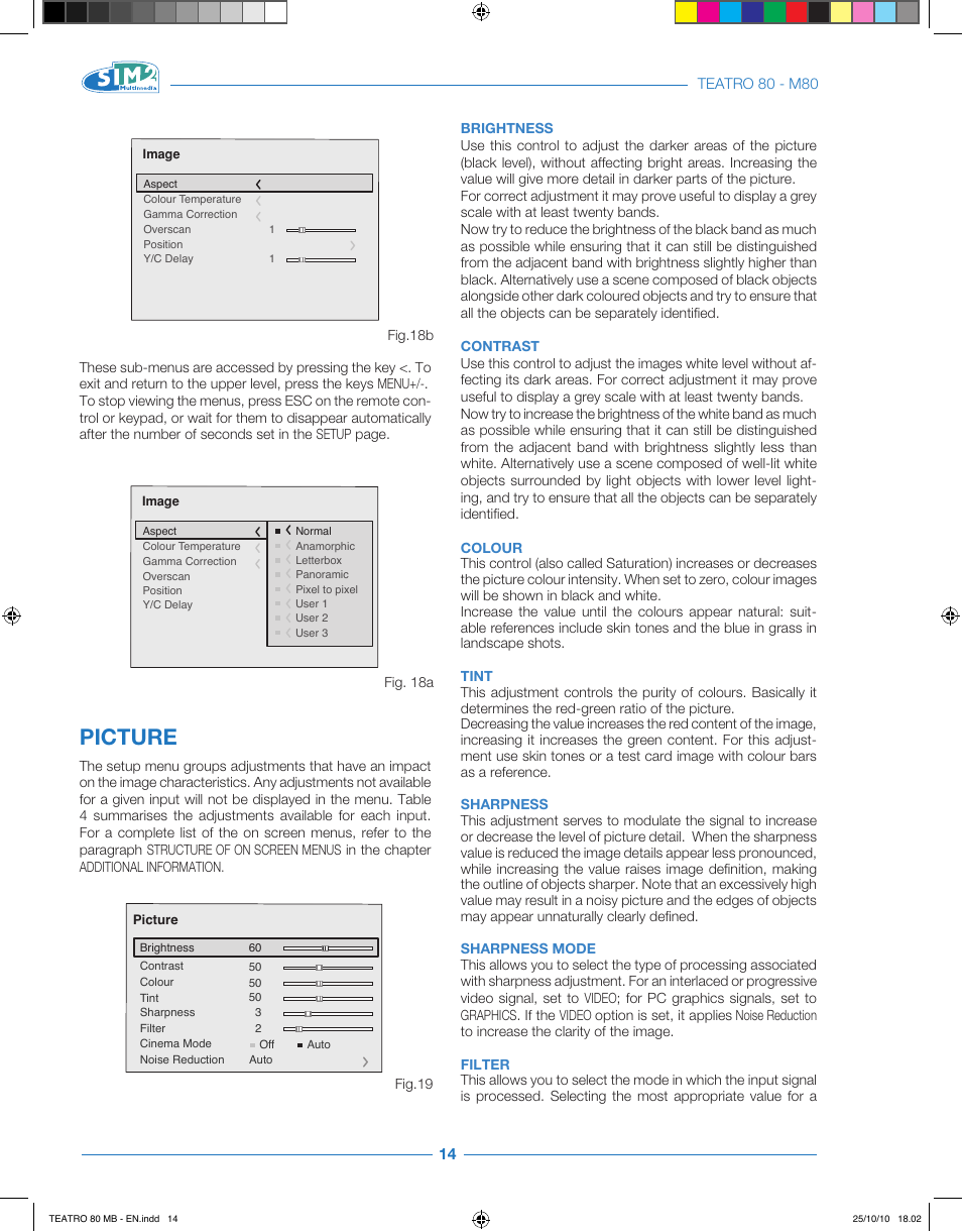 Picture | Sim2 Teatro 80 User Manual | Page 15 / 31