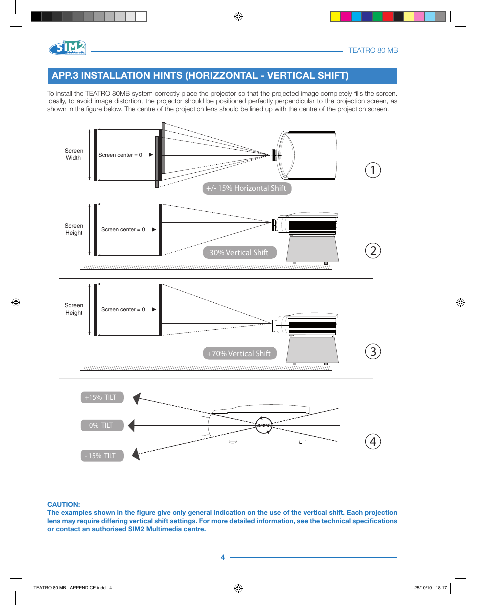 Sim2 Teatro 80 User Manual | Page 30 / 31