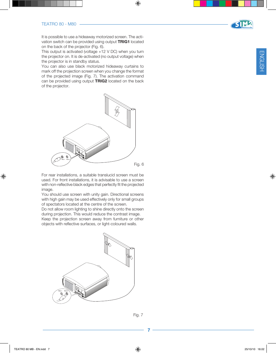English | Sim2 Teatro 80 User Manual | Page 8 / 31
