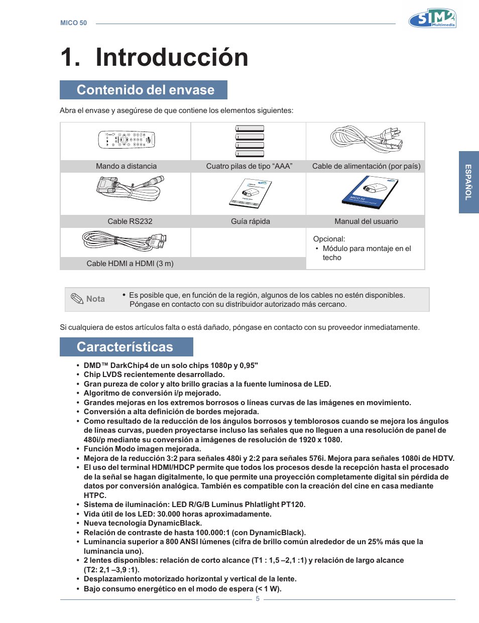Sim2 MICO 50 User Manual | Page 145 / 277