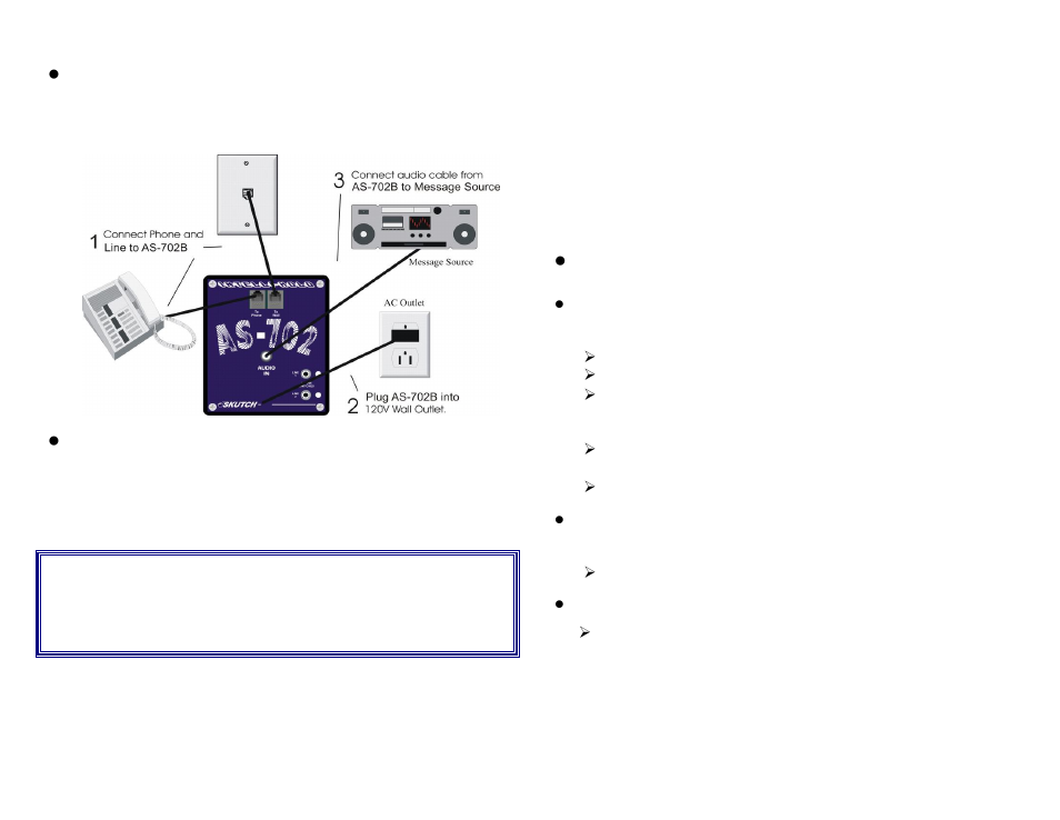 Skutch Electronics AS-702-B User Manual | 2 pages