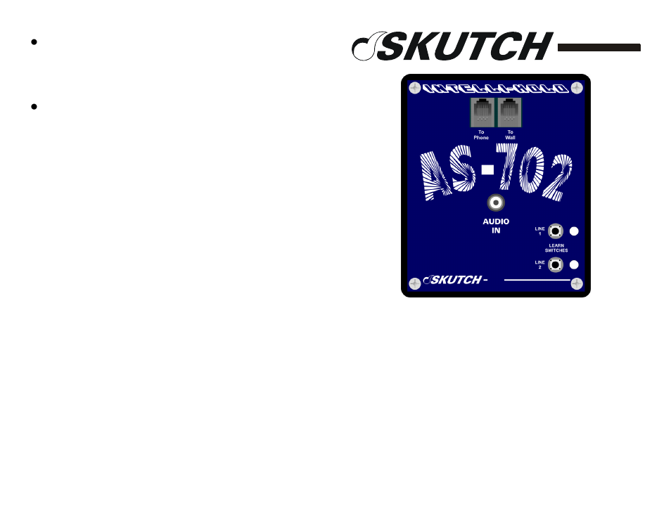 One year limited warranty | Skutch Electronics AS-702-B User Manual | Page 2 / 2