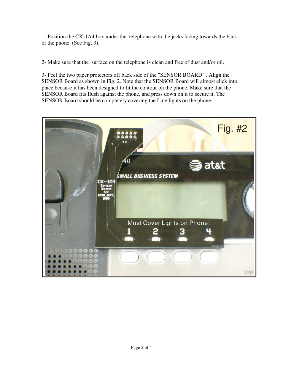 Fig. #2 | Skutch Electronics CK-1A4 User Manual | Page 2 / 4