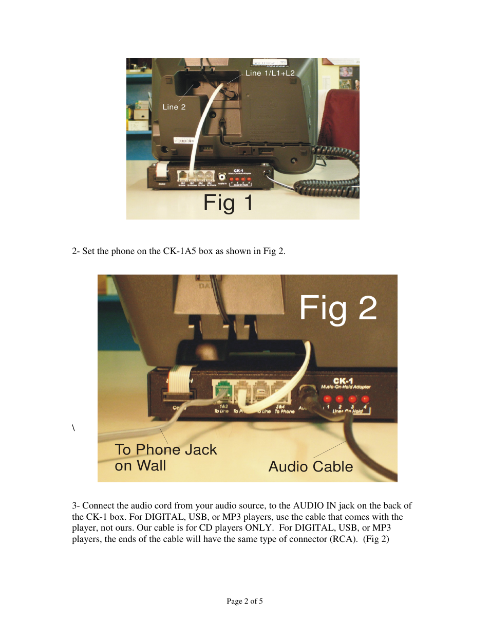 Fig 2, Fig 1 | Skutch Electronics CK-1A5 User Manual | Page 2 / 5