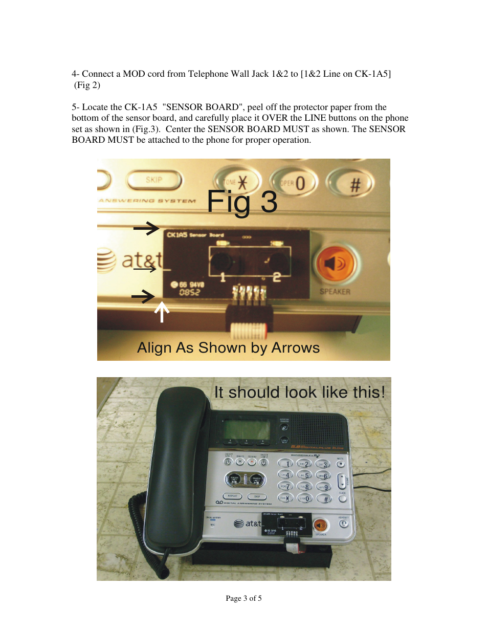 Fig 3 | Skutch Electronics CK-1A5 User Manual | Page 3 / 5