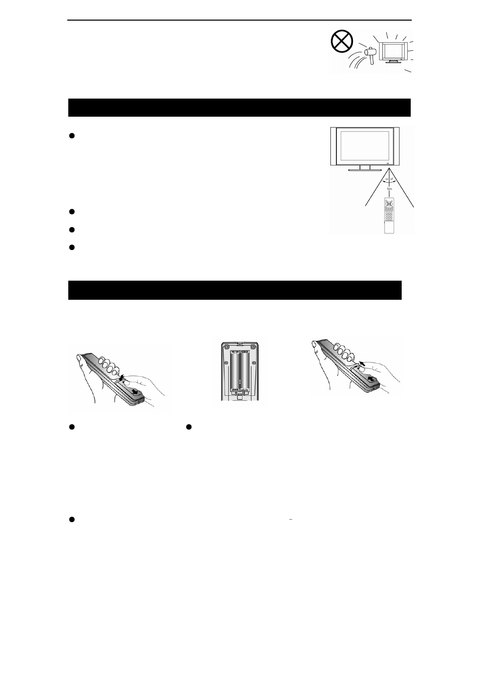 Using the remote control, Batteries for remote control | Changhong Electric TM201F7U User Manual | Page 5 / 24