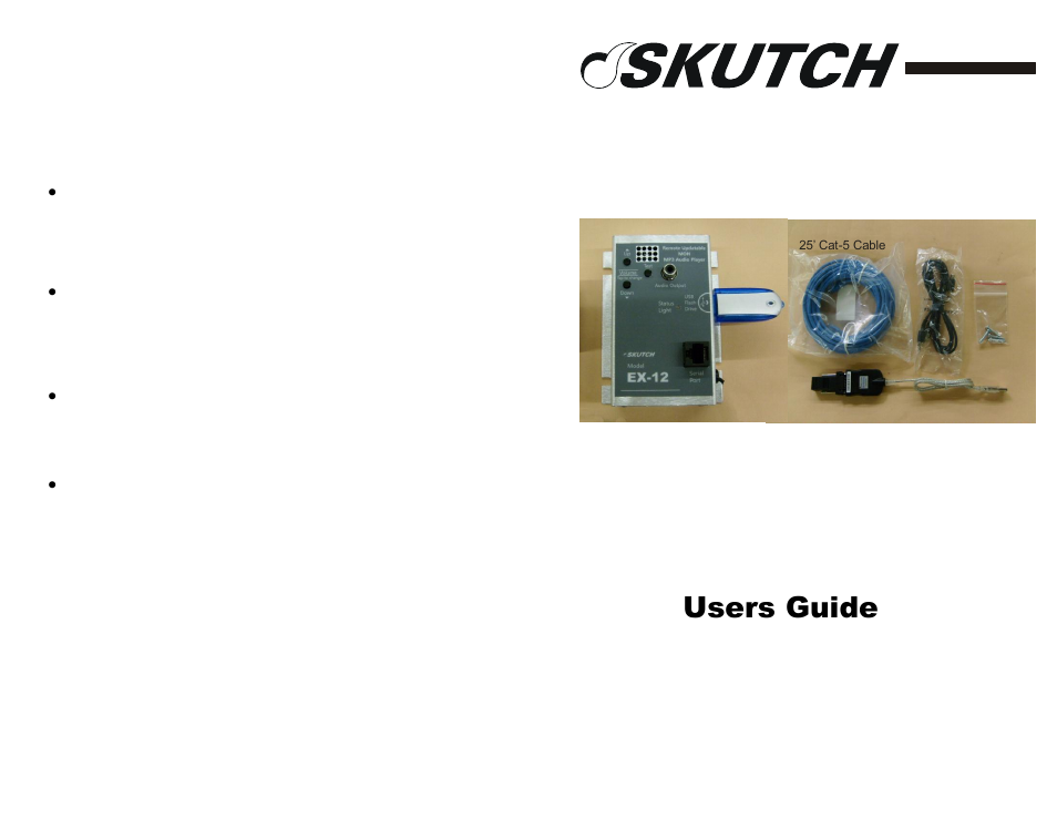 Ex-12, Users guide, V1.00 | Skutch Electronics EX-12 User Manual | Page 2 / 2