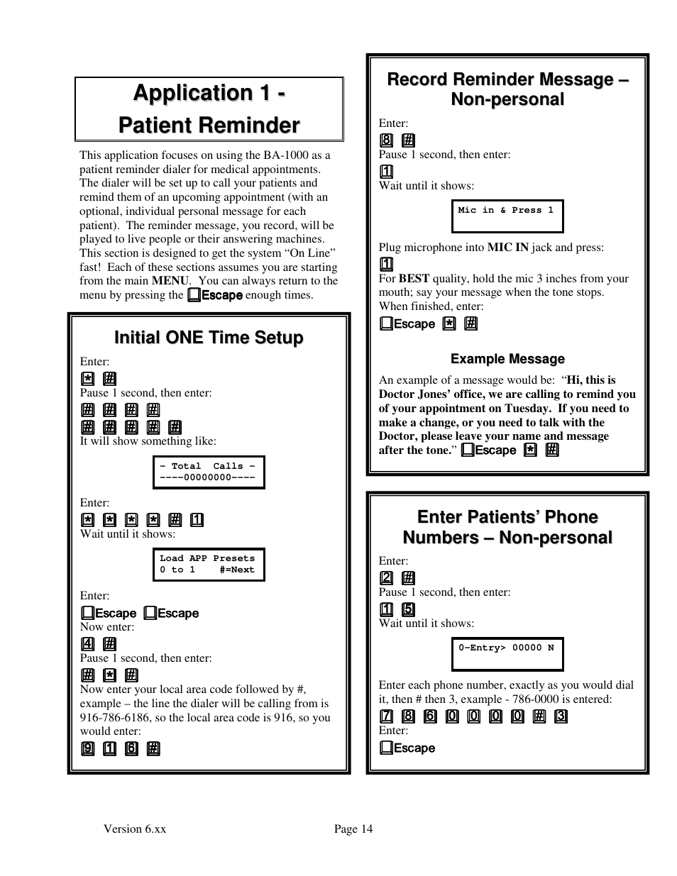 Skutch Electronics BA-1000 User Manual | Page 14 / 16